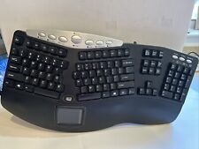 ADESSO PCK-308UB BLACK Wired Ergonomic Contoured Multimedia Touchpad Keyboard picture