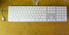Apple White Aluminum USB Wired Keyboard iMAC G4 G5 eMAC A1243 picture