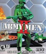 Army Men II 2 PC CD miniature green plastic toy men strategy combat game SARGE picture
