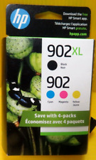 $95 NEW HP 902XL Black & 902 Color Ink Cartridge Combo 4-Pack EXPIRES 01/2026 picture
