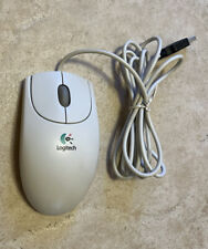 Vintage Logitech First Pilot Wheel Mouse M-BE58 2-Button and Scroll Wheel picture