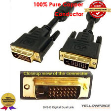 ULTRA 6/10/15/25ft Digital Video DVID To DVI-D 24+1 Pin Dual Link Cable, Full HD picture