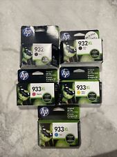 (2) Genuine HP 932XL  CN053AN & 1 Each 933XL Colors picture
