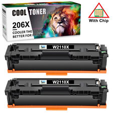 2PCS Black W2110X 206X Toner Compatible For HP Laserjet Pro MFP M283fdw M255dw picture