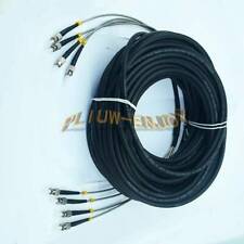 ONE 50M Field Outdoor ST-ST 4 Strand 9/125 Single Mode Fiber Patch Cord NEW picture