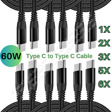 1-6X 60W Type C Fast Charger PD USB C Cable 10Ft For iPhone 15 Android Samsung picture