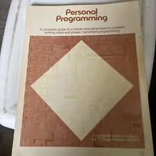 Personal Programming - TI-58C 58C/59 Owner`s manual handheld Texas Instruments picture