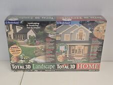 Broderbund Total 3D Home and Landscape Deluxe Bundle Pack 3.0 New Sealed Rare picture