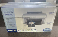 (NEW Sealed) Epson Stylus R220 Digital Photo Inkjet Printer w/CD/DVD Printing picture