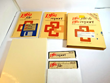 Apple II C E PFs File & Report System Computing User Manual + Floppy Disks 1985 picture