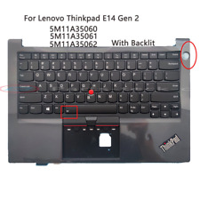 New For Lenovo Thinkpad E14 Gen 2 Palmrest Keyboard Backlit W/FPR picture