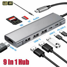 9 in 1 Multiport USB 3.0 Type-C Adapter USB-C HUB to 4K HDMI For Pro Air MacBook picture