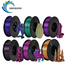 Kingroon Tricolor 1KG 1.75 mm PLA Silk Filament Triple Colour Rainbow 3D Printer picture