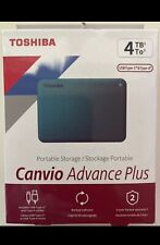 Toshiba Canvio Advance Plus - 4TB External Hard Drive  USB 3.2 Gen 1 - Green picture