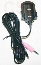 One Cyber Acoustics ACM-1 Black Microphone Wired Clip On for Monitor / Lapel picture
