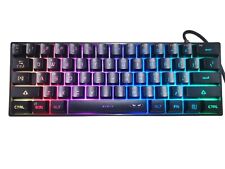 MageGee Mini 60% Gaming Keyboard, RGB Backlit 61 Key Ultra-Compact Keyboard,TS91 picture