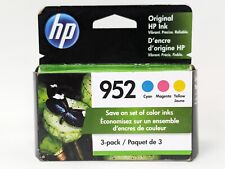 Genuine HP Hewlett Packard 952 Color Ink Combo 3-Pack EXP 08/2022 picture