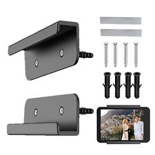 2pcs Wall Mount Tablet Holder Universal Phone Frame Stand Rack Bracket Kit picture