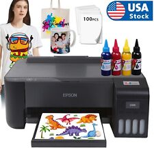 USA EPSON L1210 A4 Sublimation Printer+ink+Paper T-shrit Printing For Bag Pillow picture