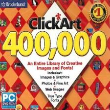 ClickArt 400,000 PC DVD library of web images photos graphics fonts collection picture