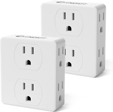 Multi Plug Outlet Splitter, Unidapt Multiple Outlet Extender Adapter with 6 Elec picture