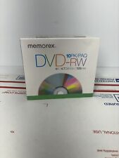 Memorex 10 PACK DVD-RW Discs in Jewel Cases 4.7GB 120 Min **BRAND NEW** picture