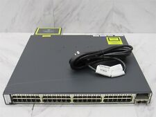 Cisco Catalyst 3750E Series WS-C3750E-48PD-EF V01 48-Port Gigabit Network Switch picture