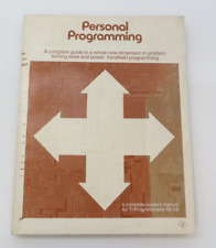 1977 Personal Programming A Complete Owner's Manual for TI Programmable 58/59 picture