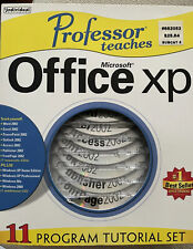 Professor Teaches Microsoft Office XP 11 Lessons NEW Sealed Vintage Software picture