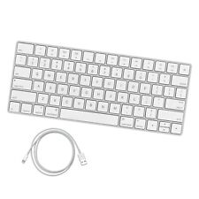APPLE MAGIC KEYBOARD, SILVER/WHITE + LIGHTNING CABLE - A1644 MLA22LL/A picture