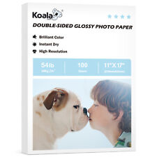 100 Sheets Koala Photo Paper 11x17 Double Sided Glossy 200g 54lb Inkjet HP Canon picture