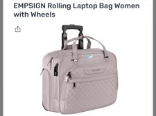 EMPSIGN Rolling Laptop Bag/Briefcase for Women, Wheels RFID BLOCKING SLOTS - NEW picture