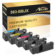 5PK Color 593-BBJX Toner KCMY Compatible Cartridge With Dell Laser E525W Printer picture