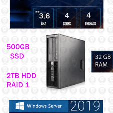 HP elite QUAD CORE 32GB RAM 500GB SSD + 2TB Windows server 2019 picture