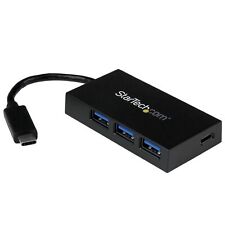 StarTech 4-Port USB-C to USB-A Hub Black HB30C3A1CFB picture