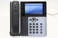 Poly Edge E500 Corded Desktop Voip Phone With 5 Inch Display Attached Stand Base picture