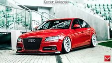 Cars audi a4 red vossen wheels tuning Gaming Desk Mat picture