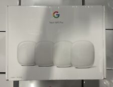 Google Nest Wifi Pro, Wi-Fi 6E, 4-pack White GA03691-US New Sealed in Box picture
