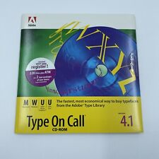 Adobe Type On Call  Version 4.1 Macintosh Windows Unix Sun Font Typefaces CD-ROM picture