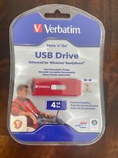NEW VERBATIM 4GB STORE N GO USB RED USB FLASH DRIVE picture