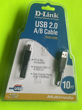 New D-Link DUB-C3AB USB 2.0 A/B Cable 10FT. New picture