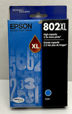 Epson 802XL Cyan High Yield Toner Ink Cartridge - T802XL220-S NEW picture