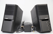 Bose MediaMate Powered Computer Speakers, Black, with Power Supply, Working. picture