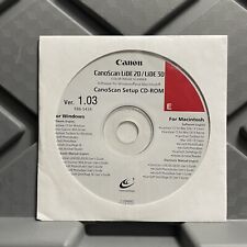 Canon CanoScan Lide 20 30 Replacement Setup CD ROM Pre Owned Vintage picture