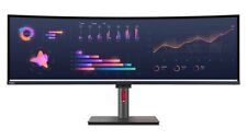 ThinkVision P49w-30 49” 5120x1440 dual QHD resolution, 32:9 aspect, 3800R curved picture