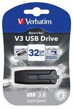 Verbatim Store 'n' Go V3 32 GB USB 3.0 Flash Drive - Gray - External (49173) picture