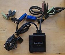 IOGEAR 2 Port USB Cable KVM Switch w/ Audio & Microphone Support Model GCS72U picture