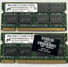 Micron 2GB 2Rx8 Laptop Memory RAM PC2-6400S MT16HTF25664HZ-800J1 - TESTED picture
