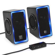 GOgroove Gaming Speakers w/ Blue LED Light - SonaVERSE O2i for Desktop picture