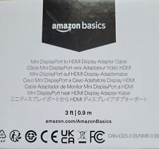 AmazonBasics Mini DisplayPort to HDMI Cable - 3 Feet NEW picture